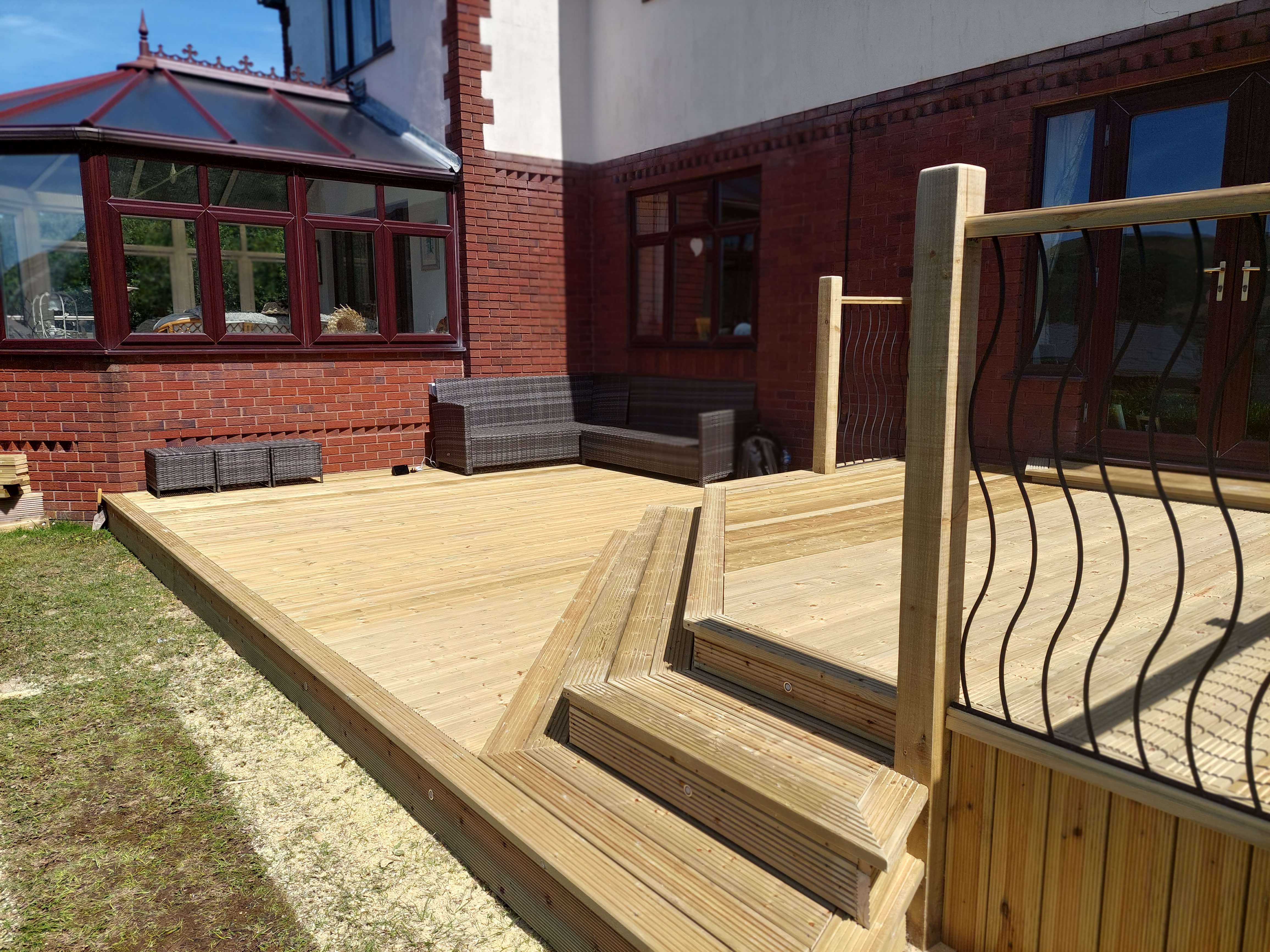 Custom decking installation